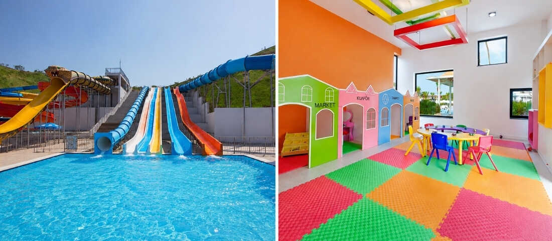 Acapulco Resort'ta aquapark ve lunapark keyfi yaşayan çocuklu aileler