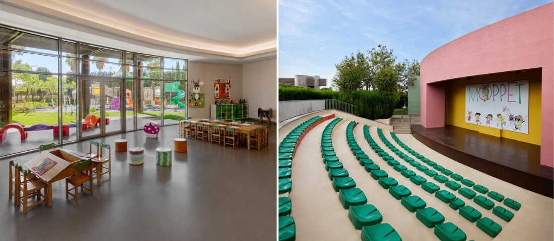 Concorde Luxury Resort'taki Moppet Kids Club ve aile dostu tatil olanakları