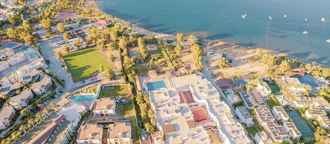 Ladonia Hotels Del Mare'nin Bodrum Gümbet’teki denize sıfır konumu ve özel plajı